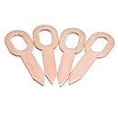 50Pcs Copper Plated Oval Dent Puller Rings Car Body Paintless Lifter Puller K8D9