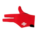 3-Finger Professional Open Left Hand Snooker Pool Cue Billiard Glove Red