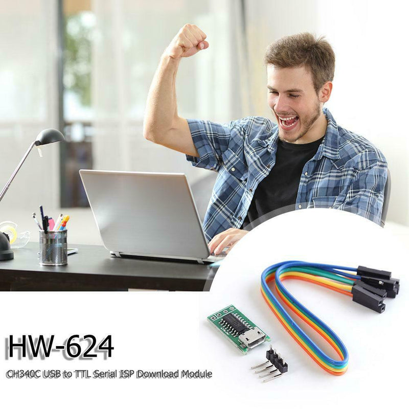CH340C Micro USB to TTL Serial Port ISP Download Module for Win 10 8 7 XP A