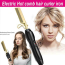 Hair Straightener Flat Irons Straightening Brush Hot Comb TOOLS Hair K4R4