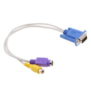VGA to S-Video/RCA Converter Adapter Cable Cord COnnector