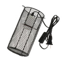 Reptile Heat Light Holder Iron Lampshade Pet Anti-Scald Lamp Shade US Plug