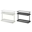 2-Layers Stainless Steel Storage Rack Spice Condiment Basket Desk Organizer