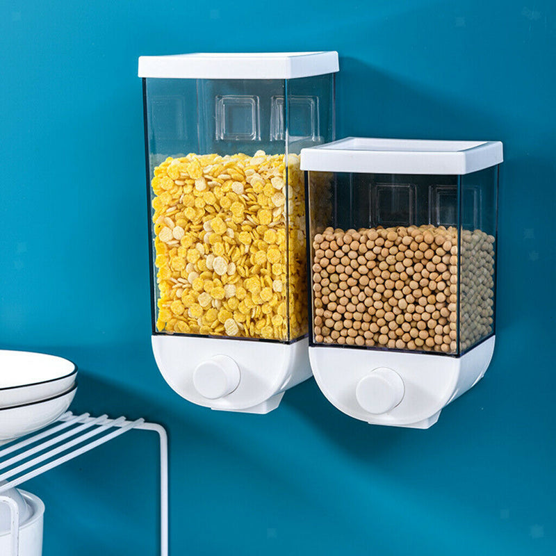 3pcs 1500ml Self-adhesive Dry Food Dispenser for Nuts Candies Jar Easy Press