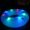 31 Inch Inflatable Swim Ring Swimming Pool Tube Float with LED Light for Adults