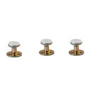 3Pcs Adjustable Threaded Bed Frame Anti-Shake Support Tool Fixer Golden