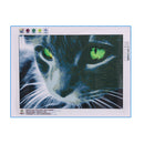 Green Eye Cat 5D Diamond DIY Painting  Kit Home Decor Craft