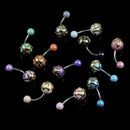 12Pcs/Set Curved Barbell Belly Button Ring Navel Bar Body Piercing Jewe ME