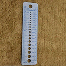 10 x Knitting Gauge Ruler Plastic Knitting Needle Size Gauge Ruler Inches/c