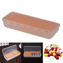 Large Travel Pill Cases Portable 7-Day Medicine Box Tablet Container(Orange