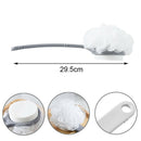 Sided Long Handle Body Shower Back Brush Skin Massage Scrubber Bath Sponge T Hn
