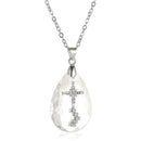 Crystal Cross Pendant Chain Women Jewellery Jesus Acrylic Crystal Cross Nec C6N2