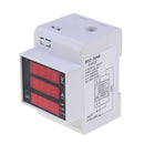 Lab din rail led ac voltmeter ammeter volt amp meter gauge 80-300v 0-100a FT