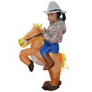 Inflatable Horse Rider Costume Outfit Kids Fancy Dress 35cm