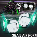 1Pair 12V 118dB Loud Dual Tone Electric Snail Air Horn Car Motorcycle Truck New