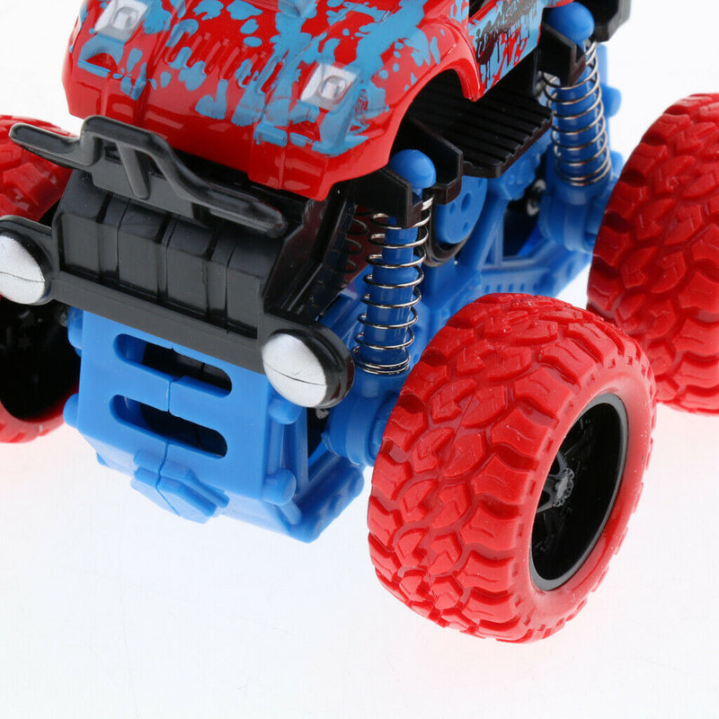 Friction Powered Monster Truck with Big Tire Wheel Pull Back Vehicles Creative