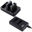 Battery AHDBT-501 Dual USB Charger with Mini Cable for GoPro HERO 6/5 Black