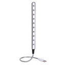 10 LED Flexible USB Laptop Desk Lamp Work Children Night Lights (Black)