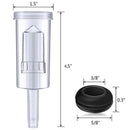 Airlock Set for Fermentation, 20 Pieces Silicone Grommets and 6 Pieces Plas