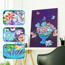 5D DIY Special Shaped Diamond Painting Flowers Pattern Cross Stitch Ornament