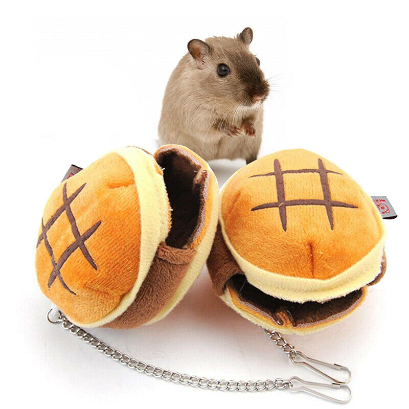 Portable Small Hamburger Shape Cotton Nest House Winter Warm Pet Hamster CaSEAU