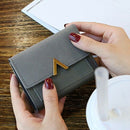 Matte Leather Small Women Wallet Mini Womens Wallets And Purses Short Femal
