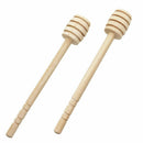 5X 6 inch Wooden Honey Dipper Wooden Stick Spoon Dip Drizzler Server 149mm ORI