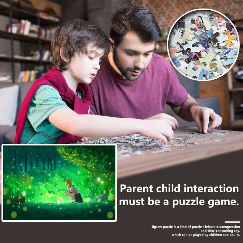 1000pcs DIY Paper Jigsaw Girl in the Woods Puzzle Educational Picture Toys