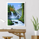 5D DIY Full Drill Diamond Painting River Rainbow Cross Stitch Mosaic Kit A