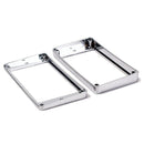 2Pcs Humbucker Pickup Ring Metal Curved Bottom Frame for LP PRS Guitar Part