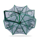8 Sides 8 Holes Automatic Fishing Net NylonÃ‚Â Crab Fish Trap ShrimpÃ‚Â Cage (E)