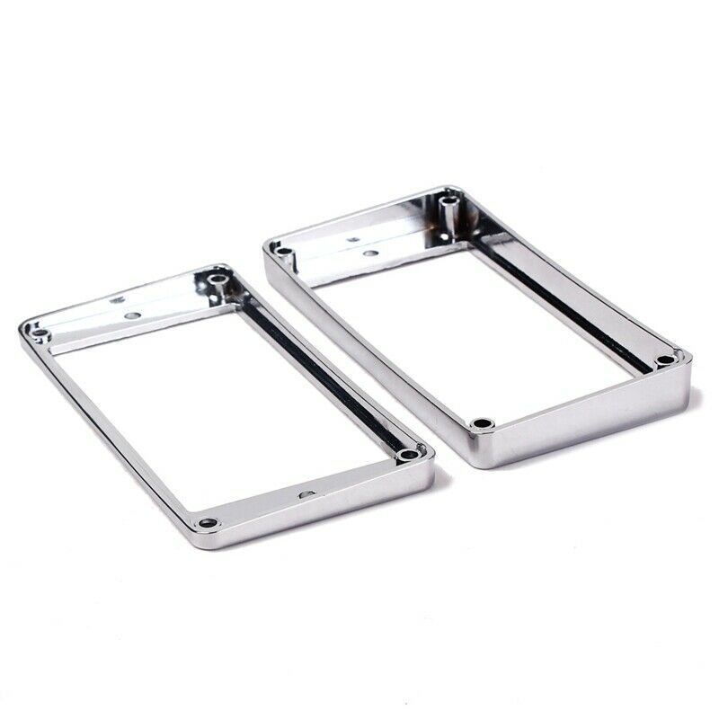 2Pcs Humbucker Pickup Ring Metal Curved Bottom Frame for LP PRS Guitar Part