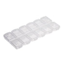 12 Grids Tool Jewelry Storage Box Portable Mini Kit Double Rows Box Display A