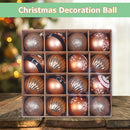 16pcs 6cm Christmas Decoration Balls Tree Hanging Ball Home Ornament (C)