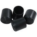 Rubber Furniture Crutch Feet Stool Chair Leg Tip Pad 4Pcs Black P9Z5