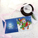 Christmas Cards 8 Packs 5D Diamond Painting Santa Greeting Holiday Card for Xmas