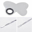 2Pc Butterfly Shape Nail Art, Make-up, Eye Shadow Dappen Dish For Paint Col C2T5