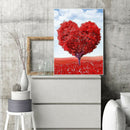Red Heart Tree Diamond Painting 5D DIY Full Round Drill Picture Love Decor