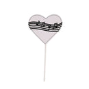 1set Piano Music Theme Cake Topper Happy Birthday Cupcake Topper Party Suppl Hn