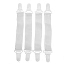 4pcs Bed Sheets Buckle Table Cloth Clip Anti-Slip Fixed Belt Elastic Band