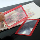2x Handy Pocket Credit Card Sized PVC Wallet Clip Reading Magnifying Magnifier