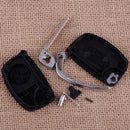4-Button Uncut Flip Remote Key Fob Case Shell fit for Hyundai Santa Fe ix45 ix35