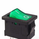 5Pcs AC 10A/125V 8A/250V SPST 3P 2 Position Green LED Light Boat Rocker Swi N1I3
