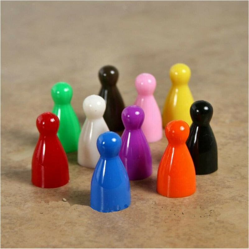 Pack of 16 Plastic Chess Pawn Pieces Board Card Game Halma Parts Accessories