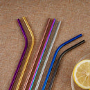 Stainless Steel Straws 10.5 Inch 8.5 Inch Reusable Rainbow Straws For 30/20 H8T9