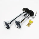 12V/24V Dual Trumpet Train Air Horn Kit for Car Truck SUV VAN Boat Loud 150db