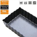 Fluted Tart Pan Mold Rectangle Baking Nonstick Removable Cake Mold Baking TSEAU