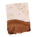 Yellow Piano Half Cover Cloth+Piano Stool Chair Bench Cover for Pianist Gift