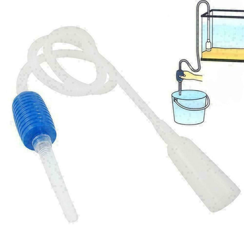 Siphon Gravel Cleaner Aquarium Fish Tank Manual Vacuum Water Changer T9X2 K F4Z7