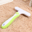 Pet Cat Dog Hair Removal Needle Comb Fur Trimming Open Knot Brush (Grey) A
